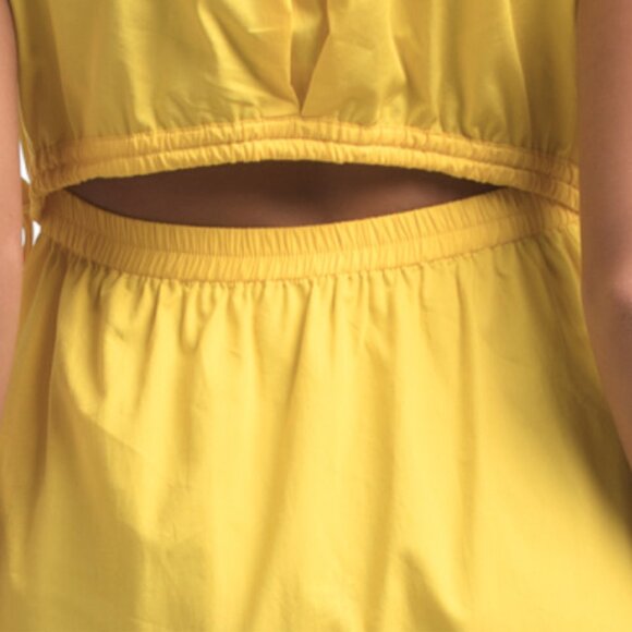 CALVIN KLEIN Elastic Cinched Waist Midi Dress - Picture 6 of 6